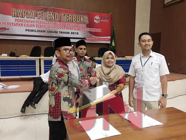 Raih Suara Terbanyak, Partai Gerindra Duduki Kursi Ketua DPRD Kampar