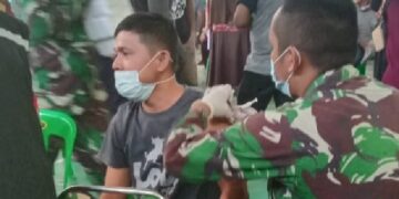 Ribuan Masyarakat Tiga Kabupaten Ikut Vaksinasi di Makodim 0313/KPR