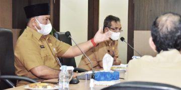 Sekda Kampar Rapat Percepatan RAPBD-P 2021 dan RAPBD 2022