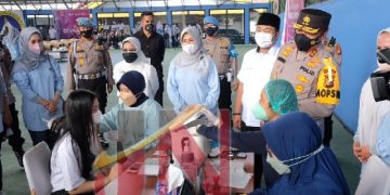 KPPI dan Kapolda Riau Sukses Vaksin 600 Warga