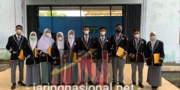 Lima Paslon Ketua Osis SMAN 1 Bangkinang Kota Orasi