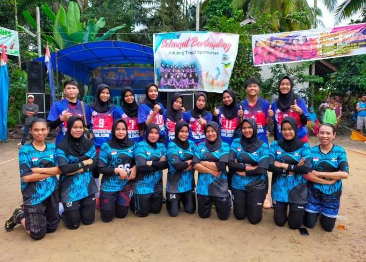 Tim Bola Voli Putri Universitas Pahlawan Menang Telak Pada Partai Final Open Turnamen Tabing