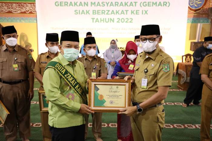 Husni Merza Jadi Duta Zakat Siak