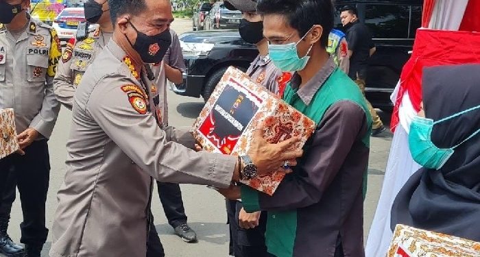 Dirpamobvit Dampingi Kapolda Banten Tinjau Pos PAM KM 68
