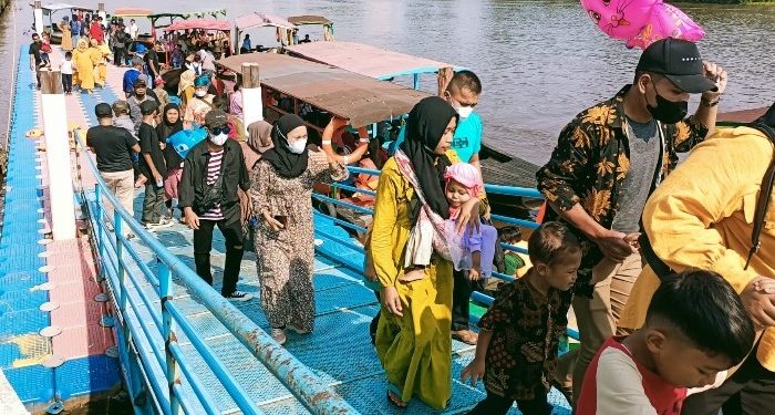 Pengunjung Wisata di Siak Membludak Selama Idul Fitri