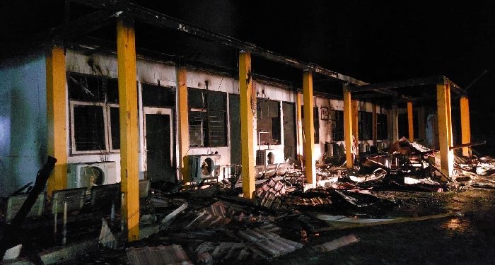 Puskesmas Tapung Hilir Terbakar
