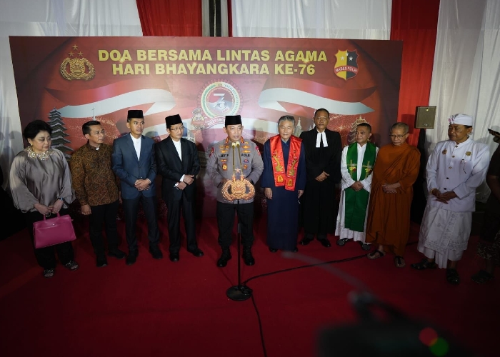 Polri Gelar Doa Lintas Agama untuk Indonesia yang Lebih Baik