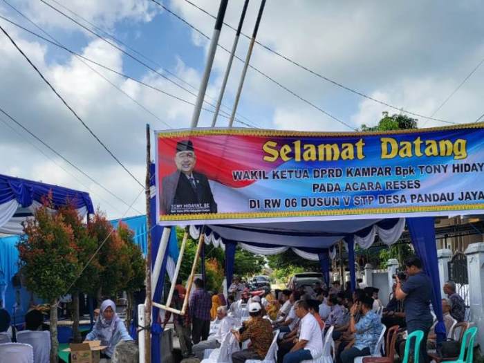 Tony Hidayat Jemput Aspirasi Masyarakat Di Dua Kecamatan