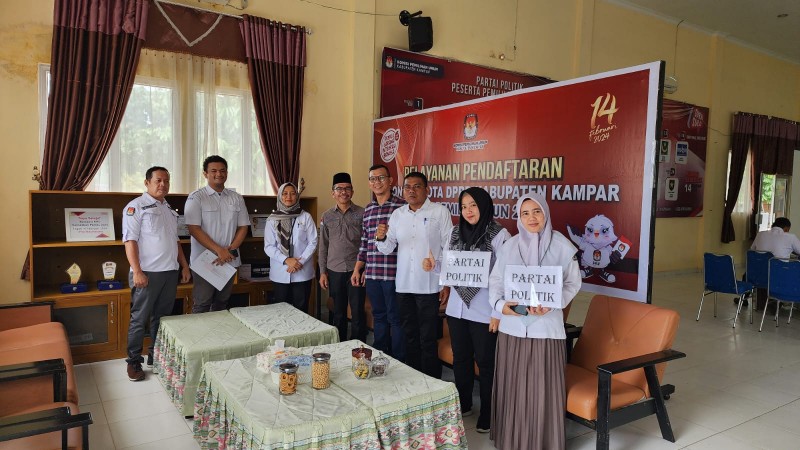Belum Ada Parpol Daftarkan Bacaleg ke KPU Kampar