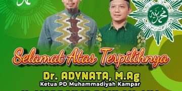 Adynata-Mardailis Dahlan Pemimpin Baru PD Muhammadiyah Kampar