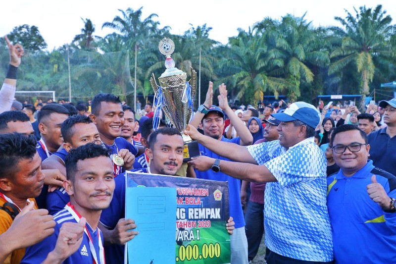 Turnamen Sepakbola Kampung Rempak Lahirkan Pemain Handal