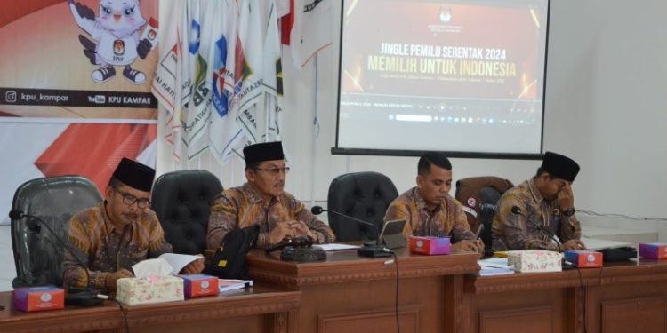 KPU Tetapkan DPT Kampar 595.386 Pemilih