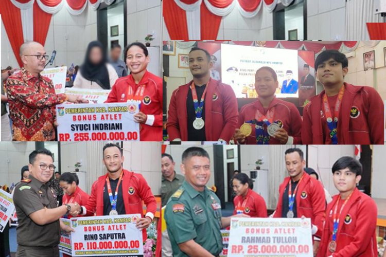 Tiga Atlet ASEAN Paragames Kamboja Dapat Hadiah Dari Penjabat Bupati Kampar Rp360 juta