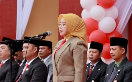 Ramlah Pimpin Apel HUT RI ke-78