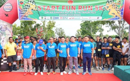 Ratusan Peserta Fun Run 5K Meriahkan HUT ke-78 TNI
