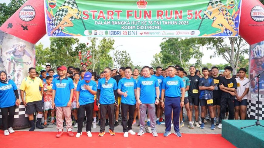 Ratusan Peserta Fun Run 5K Meriahkan HUT ke-78 TNI