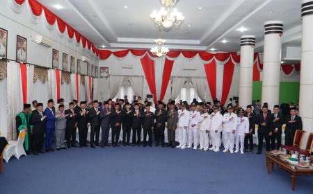 Ini Dia 10 Pejabat Pimpinan Tinggi Pratama dan 28 Pejabat Administrator Pemda Kampar yang dilantik