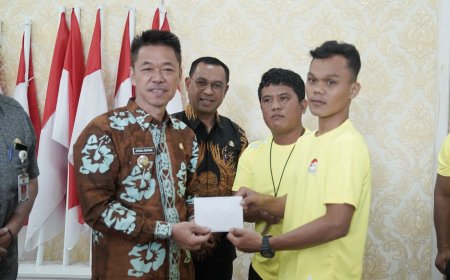 Bupati Rohil Lepas Atlet Wushu Ikuti Selekda Pekan Olahraga Wilayah Riau