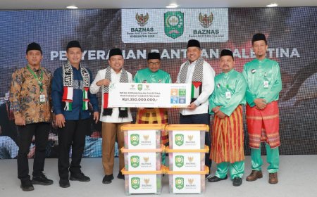 Alfedri Antarkan Donasi Palestina Rp1,3 Miliar ke Baznas RI