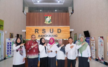 Ketua TP PKK Kampar Yusi Firdaus Tinjau Pasien Stunting dan Melihat Kondisi Pelayanan RSUD Bangkinang