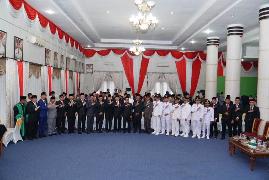 Ini Dia 10 Pejabat Pimpinan Tinggi Pratama dan 28 Pejabat Administrator Pemda Kampar yang dilantik
