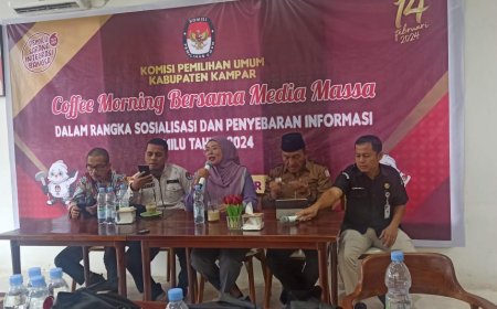 KPU Kampar Sosialisasi Tahapan Pemilu 2024
