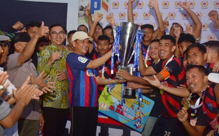 Andika FC Kuok Juara Taklukkan  BRKS 6-1pada Final Kejuaraan ASKAB PSSI Kampar