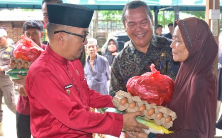 Masyarakat Serbu Gerakan Pangan Murah Bersubsidi di Teratak Buluh