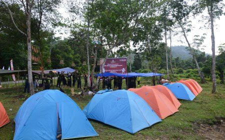 KPU Kampar Sosialisasi Pendidikan Pemilih Pemula Lewat Kemah Demokrasi