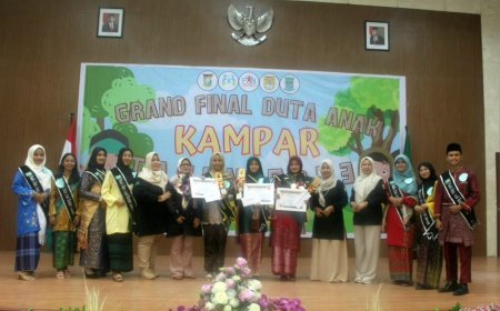 Annisa Resty Ungguli Sembilan Finalis Jadi Duta Anak Kampar 2023