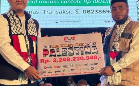 Masyarakat Riau Bersatu Galang Dana Untuk Palestina