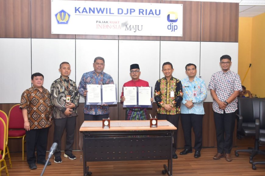 Pemda Kampar Bangun MPP dan Teken MoU dengan Kanwil Dikjen Pajak Riau