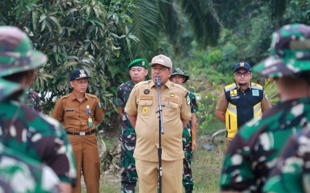 Bupati Siak Alfedri Berharap KSAD TNI Hadiri Peresmian Program TMMD-ke 119 Sungai Tengah