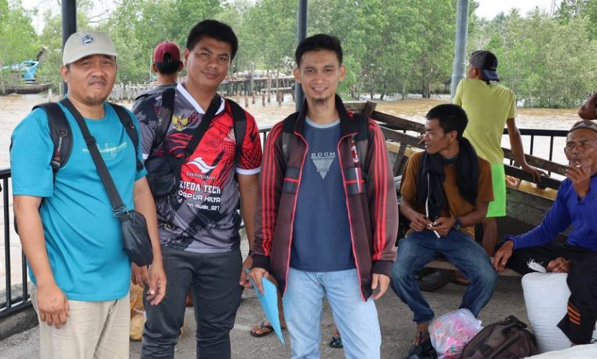 Tim Diskominfo Tembus Wilayah Terluar Kabupaten Siak