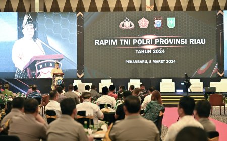 Afrizal Sintong Hadiri Rapim TNI Polri se-Provinsi Riau