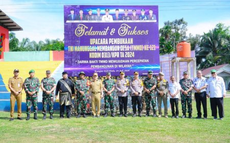 TMMD ke-121, Kodim 0313/KPR Sasar Desa Tanjung Belit Selatan Dengan Sederet Pembangunan Fisik dan Non Fisik