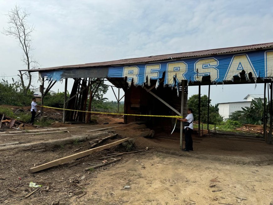 Polres Kampar Patroli dan Razia Ilegal loging Di Sawmill Siabu