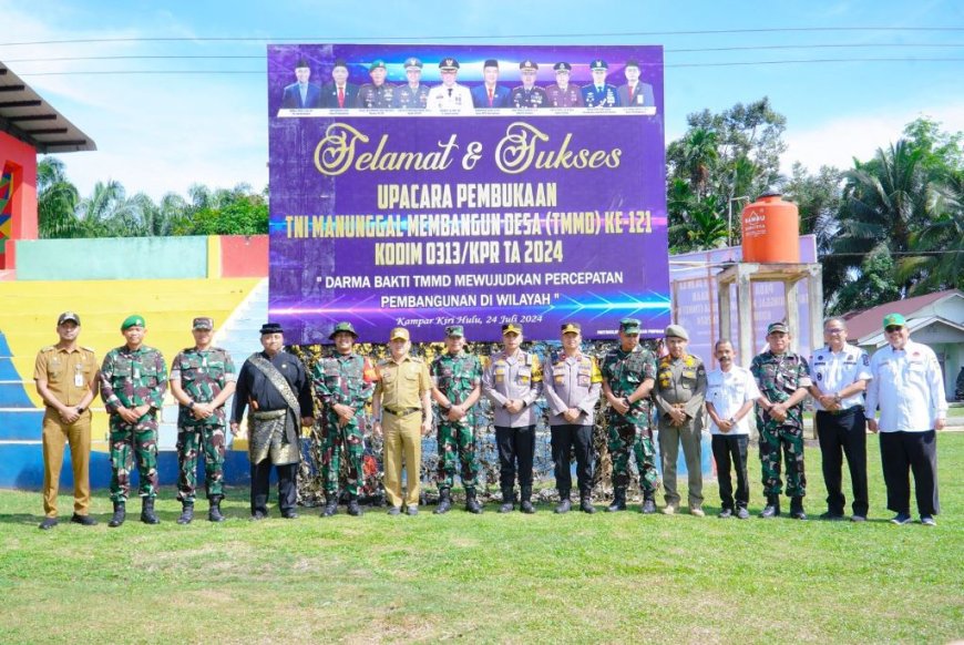 TMMD ke-121, Kodim 0313/KPR Sasar Desa Tanjung Belit Selatan Dengan Sederet Pembangunan Fisik dan Non Fisik