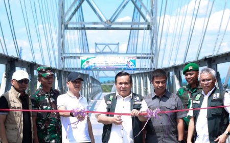 Jembatan Gantung Sipungguk-Salo Diresmikan