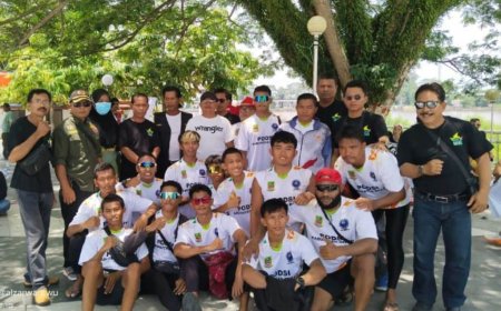 Team PODSI Asal Kabupaten Bekasi Raih Juara I Rice Even Srindit Boad 2024  Di Siak