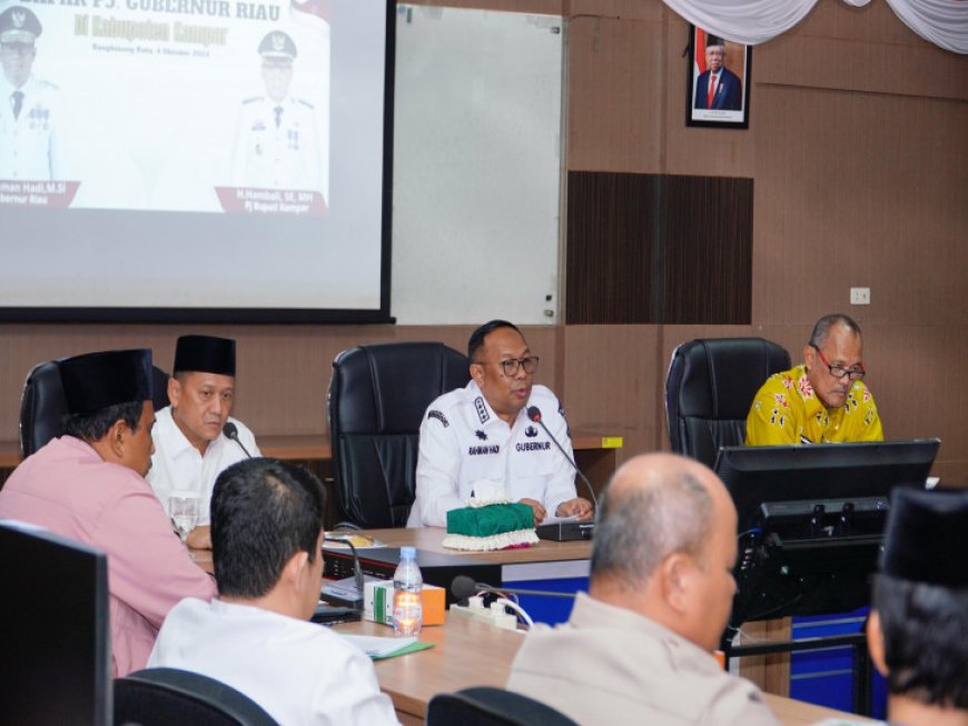 Penjabat Bupati Kampar Sambut Kunker Perdana Pj Gubernur Riau Rahmad Hadi