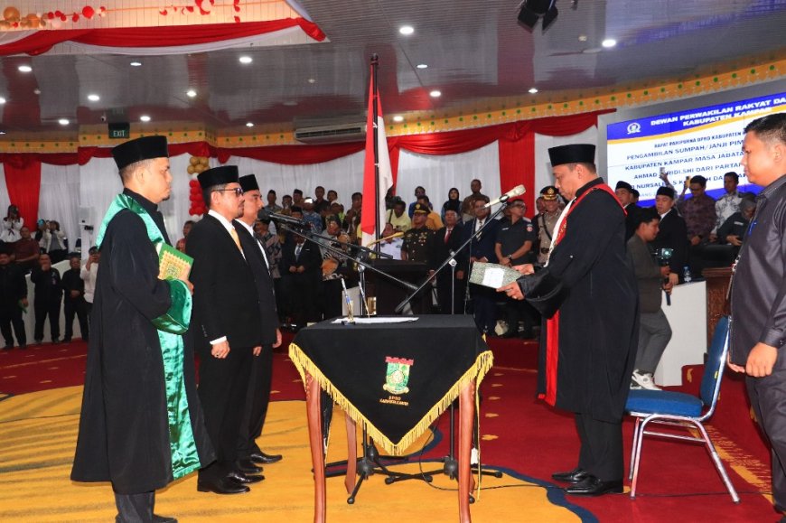 Ahmad Taridi Dilantik Sebagai Ketua DPRD Kabupaten Kampar