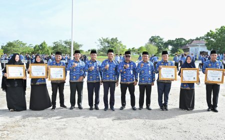 Empat OPD dan Dua Puskesmas Rohil  Terima Penghargaan Ombudsman RI
