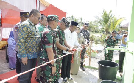 Sulaiman Resmikan Sumur Bor Program TNI AD Manunggal Air Bersih