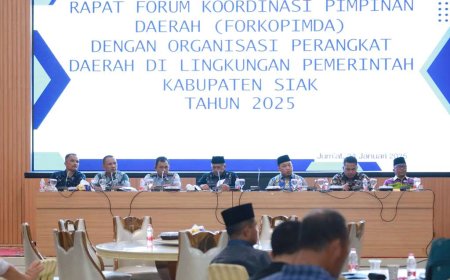 Pemkab Siak Rakor Bersama Forkopimda Bahas Tentang Banjir