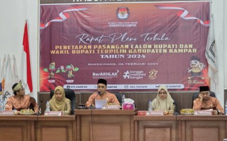 Akhirnya KPU Kampar Tetapkan Ahmad Yuzar dan Misharti Sebagai Bupati dan Wakil Bupati