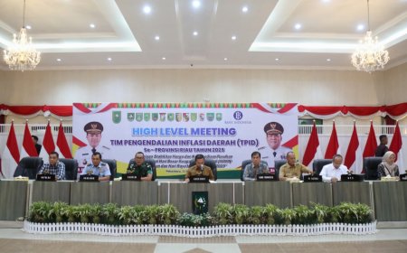 Bupati Inhil Herman Hadiri Rapat Pengendalian Inflasi Soroti Naiknya Harga Cabai