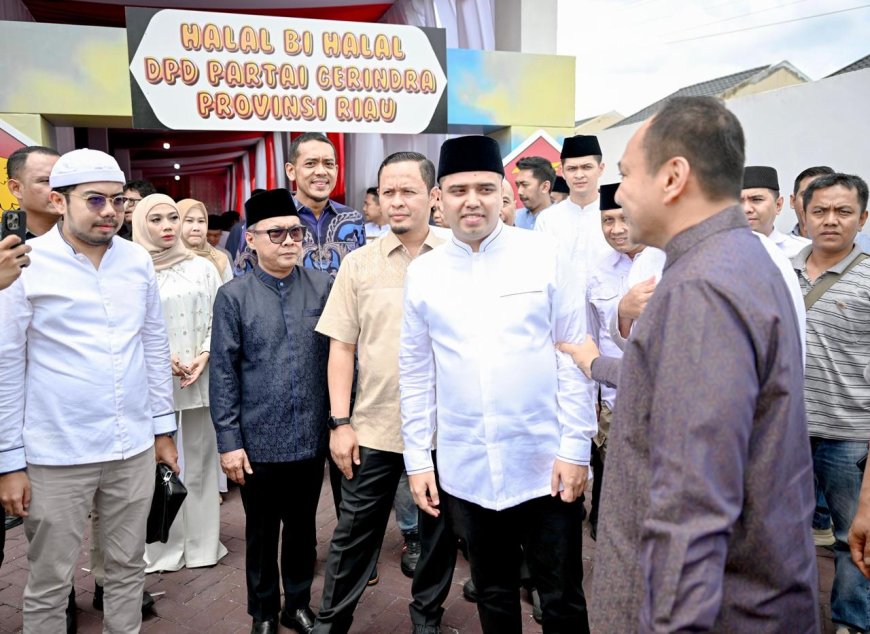 Pemda Bengkalis Hadiri Halal bi Halal Partai Gerindra Riau