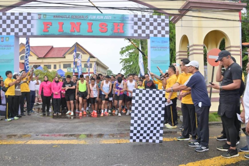 Wabup Bengkalis Buka Kegiatan Karhutla Fun Run 2025
