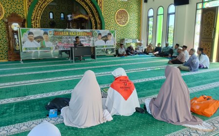 Kemenag Kampar Laksanakan Manasik Haji Gabungan Untuk Kloter 15 BTH